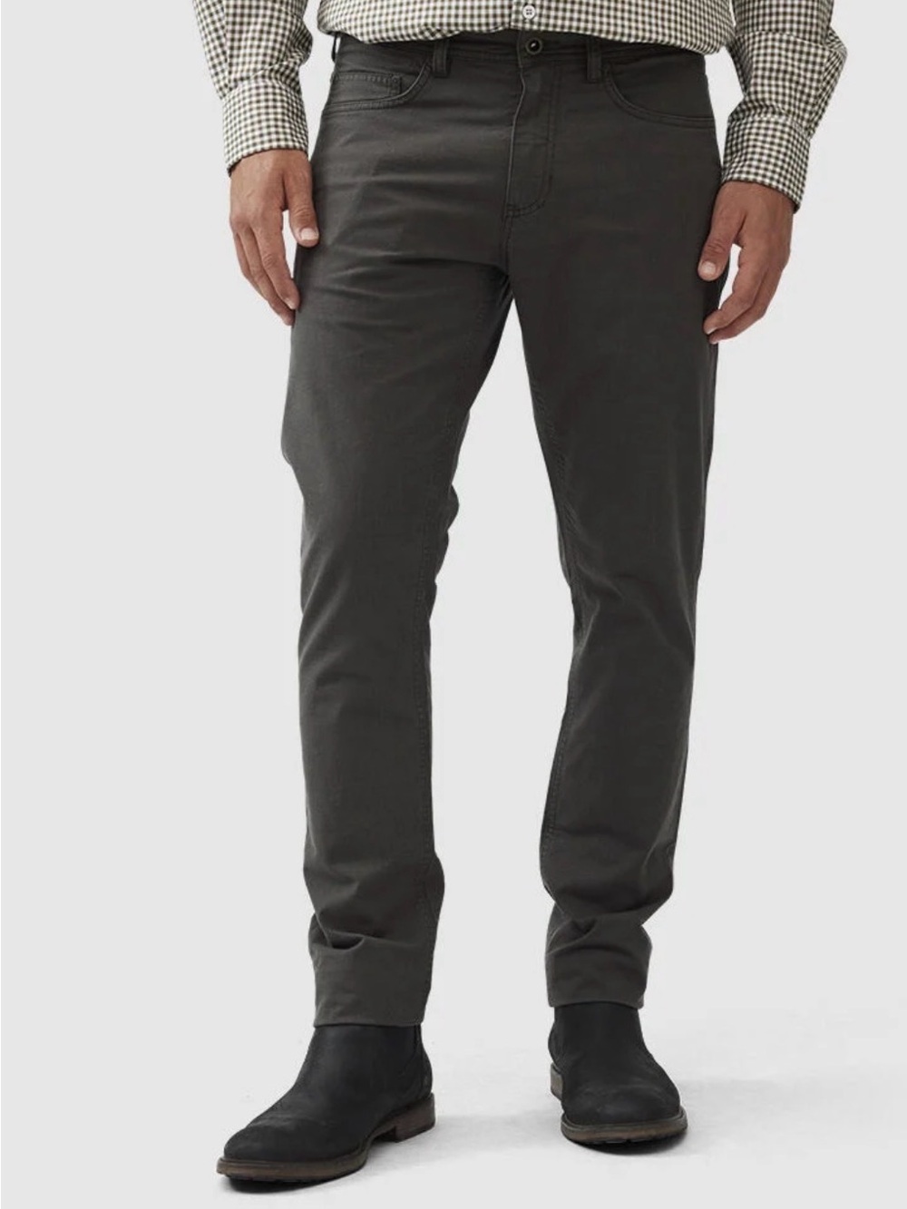 Rodd and Gunn Straight-Leg Fabric Jeans: Forest